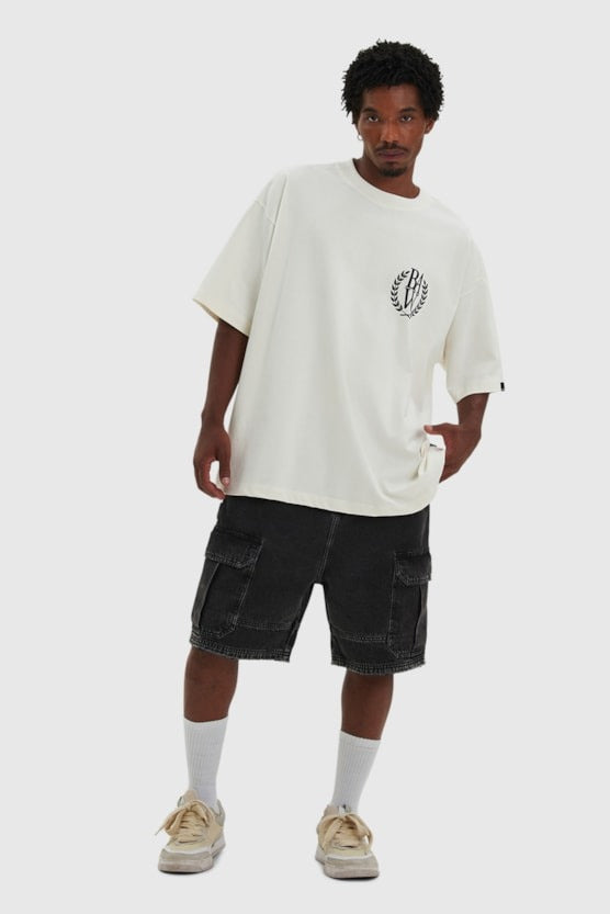 Camiseta BAW - Oversized Classy - Off White