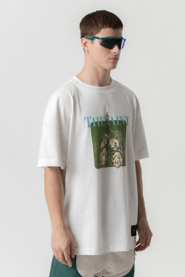 Camiseta The Saint - Oversized Hanging Cleat - Off White