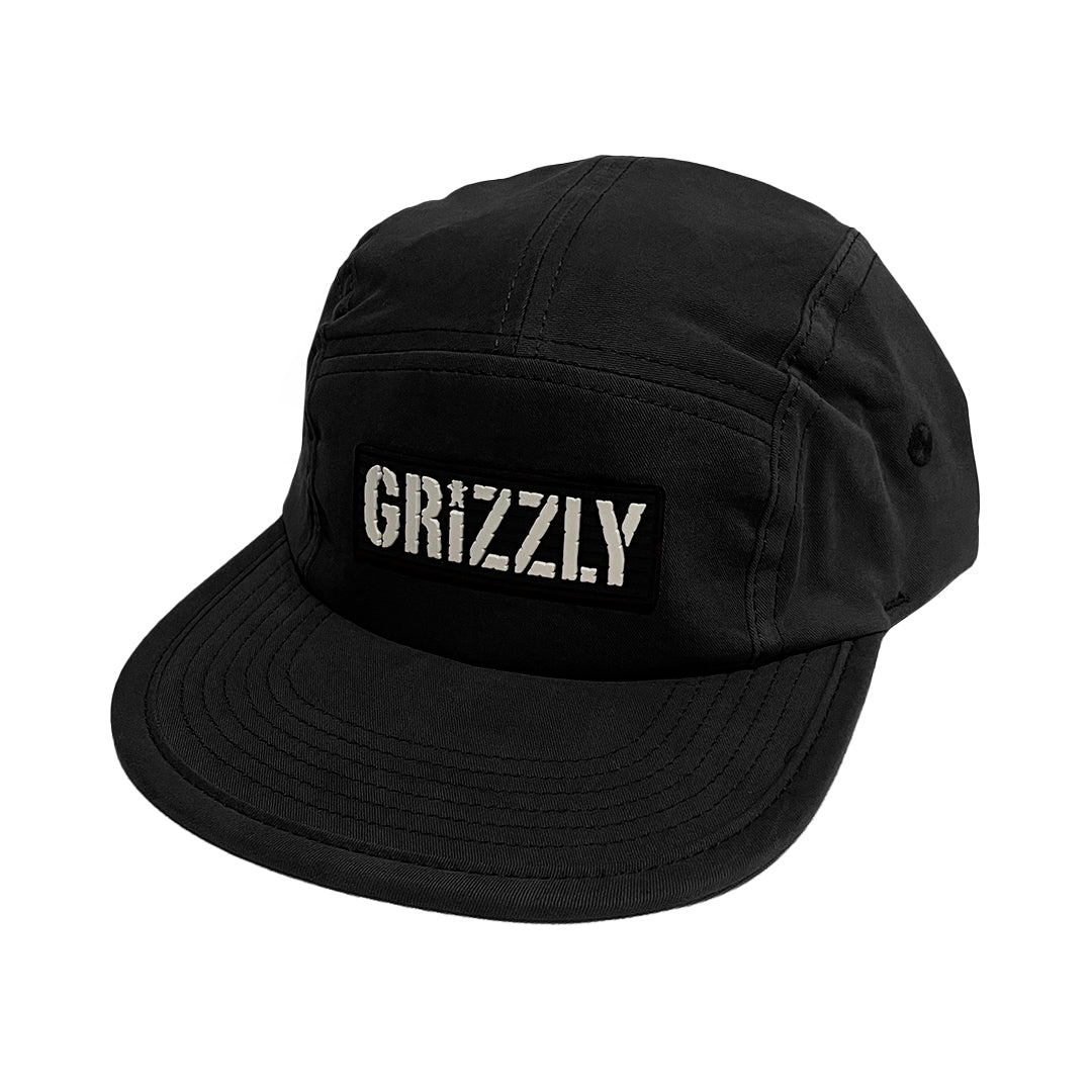 Boné Grizzly - Og Stamp 5 Panel  Camper - Black