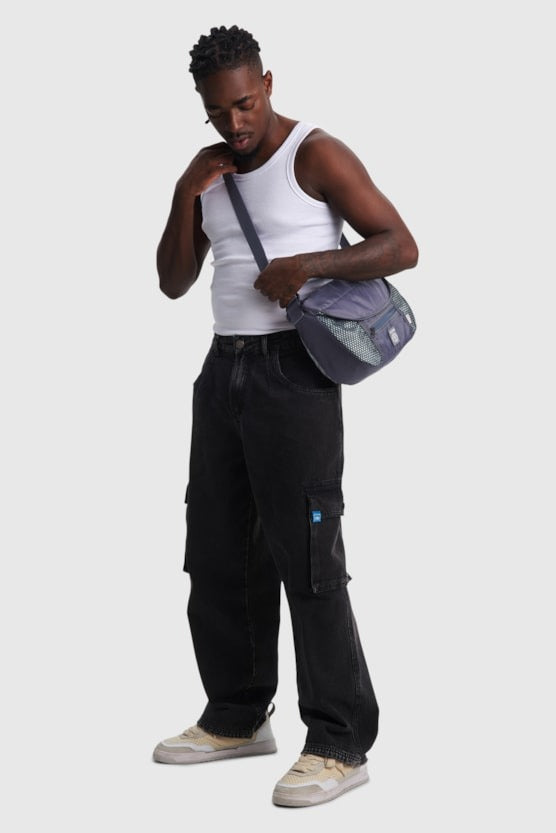 Shoulder Bag BAW - Cross Body Sporty Classy - Cinza