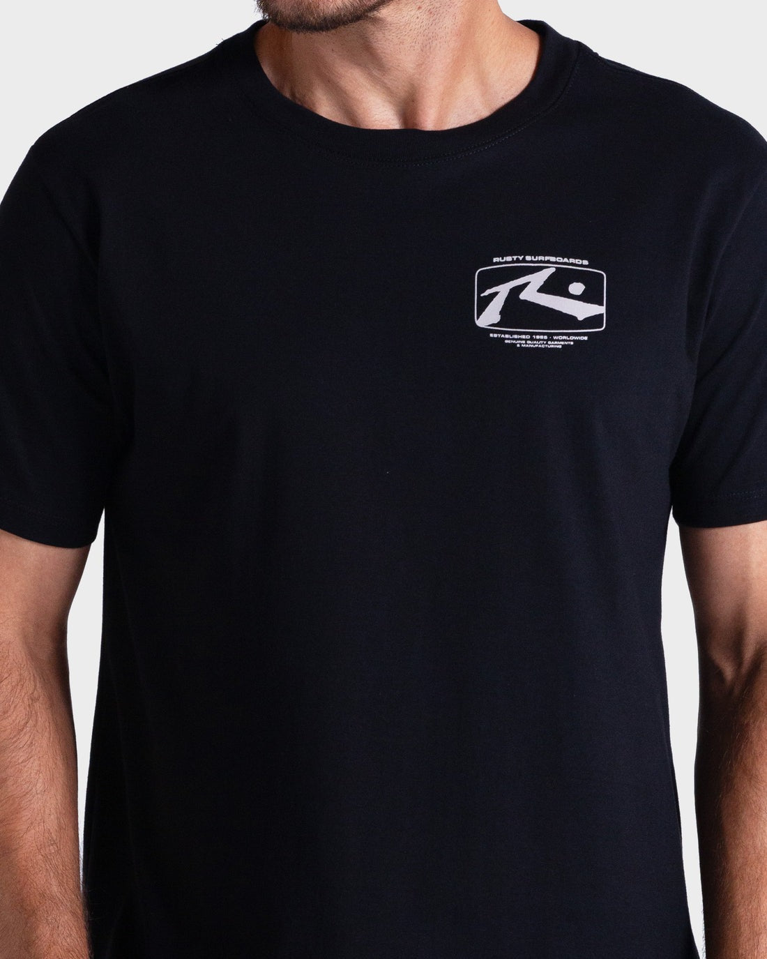 Camiseta Rusty - Opitcal - Preto