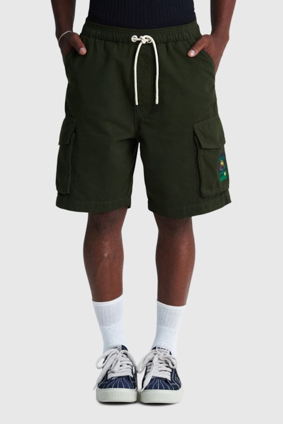 Bermuda BAW - Cargo BAW x Smiley - Verde Militar