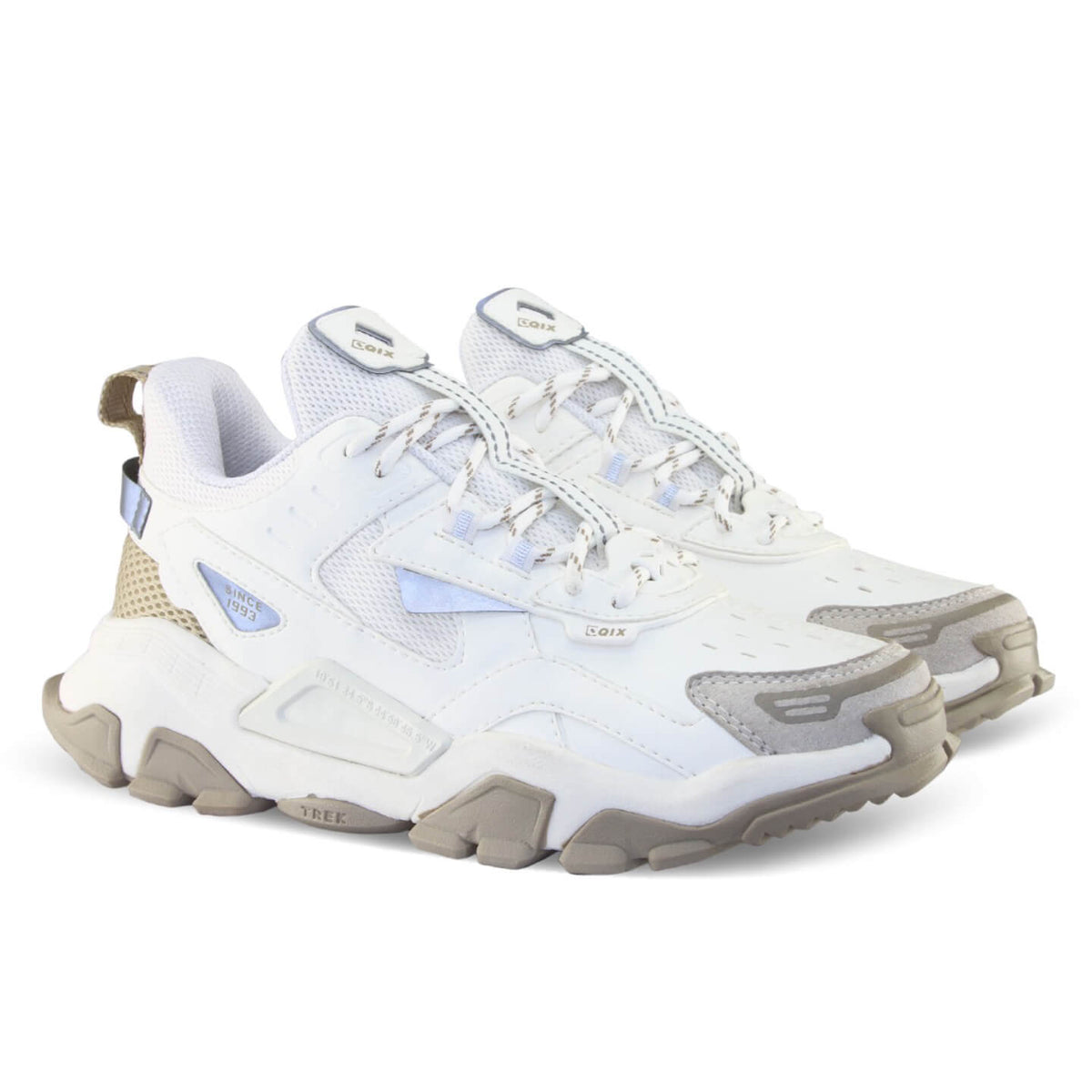 Tênis Qix - Trek Urban Hiking - Branco/Rato