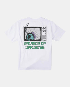 Camiseta RVCA - Tatic Channel - Branco