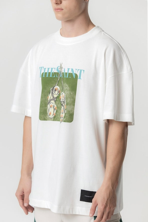 Camiseta The Saint - Oversized Hanging Cleat - Off White