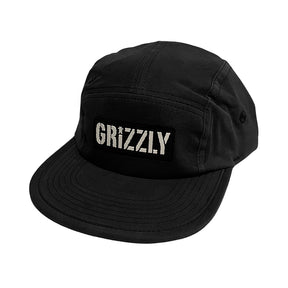 Boné Grizzly - Og Stamp 5 Panel  Camper - Black