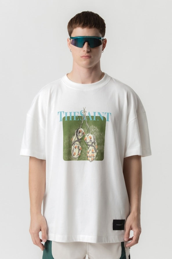 Camiseta The Saint - Oversized Hanging Cleat - Off White