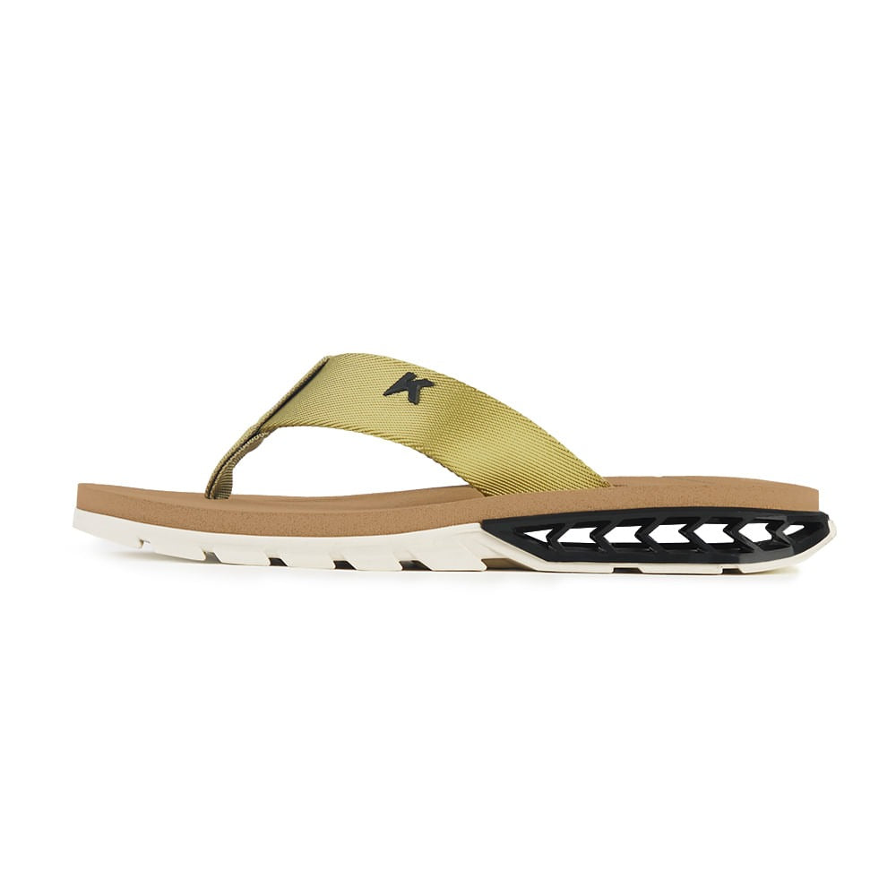 Sandália Kenner - Rakka Nylon - Baunilha/Preto/Caqui