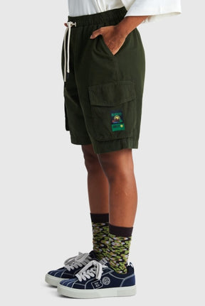 Bermuda BAW - Cargo BAW x Smiley - Verde Militar